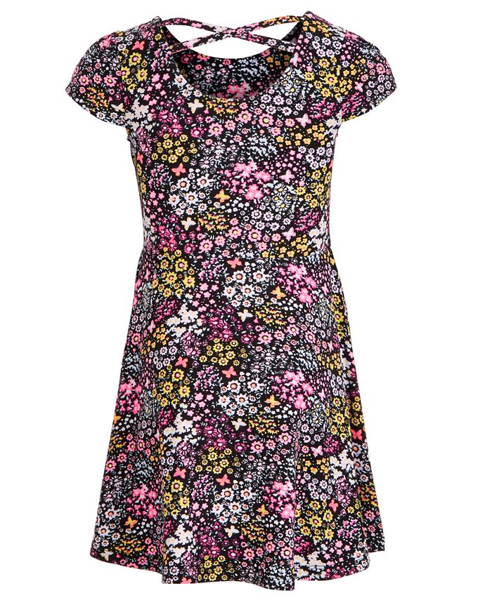 Epic Threads Toddler Girls Floral-Print Dress, Created for Macy's ...