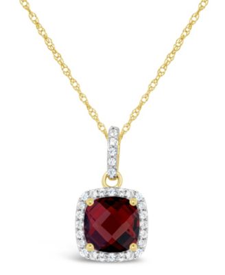 macy's garnet necklace