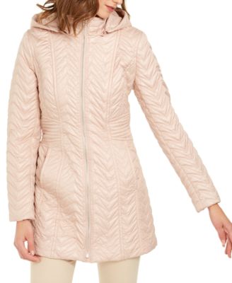 via spiga quilted hooded coat