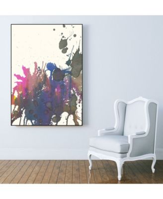 Giant Art 24" x 18" Exuberant Splotch Art Block Framed Canvas