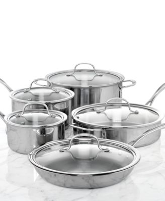 Calphalon - Tri-Ply Stainless Steel Cookware, 10 Piece Set