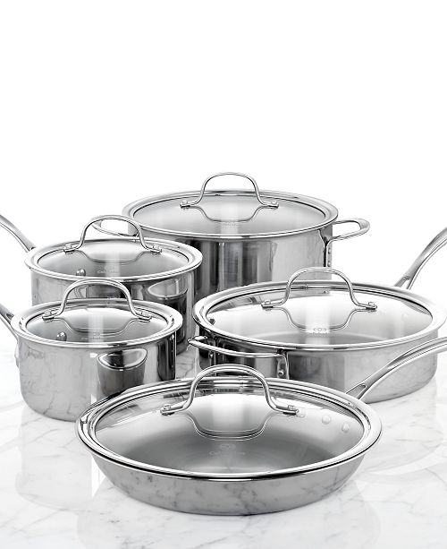 Calphalon TriPly Stainless Steel 10Pc. Cookware Set & Reviews