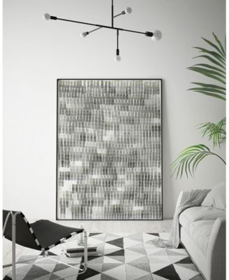 Giant Art 32" x 24" Woven Reeds III Art Block Framed Canvas