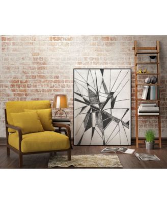 Giant Art 40" x 30" Symbol Imprint II Art Block Framed Canvas