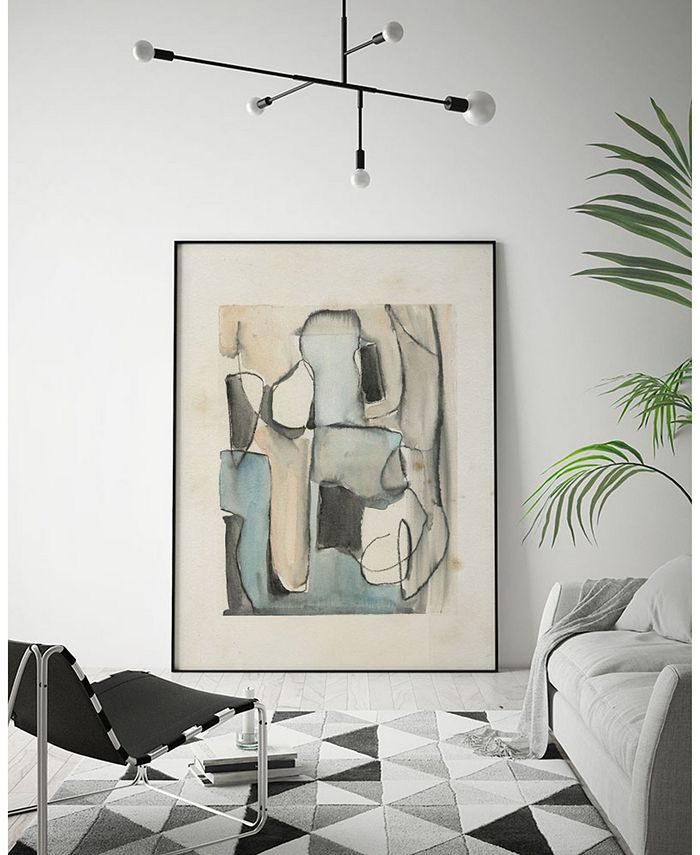 Giant Art 40" x 30" Subdued Abstract I Art Block Framed Canvas Macy's