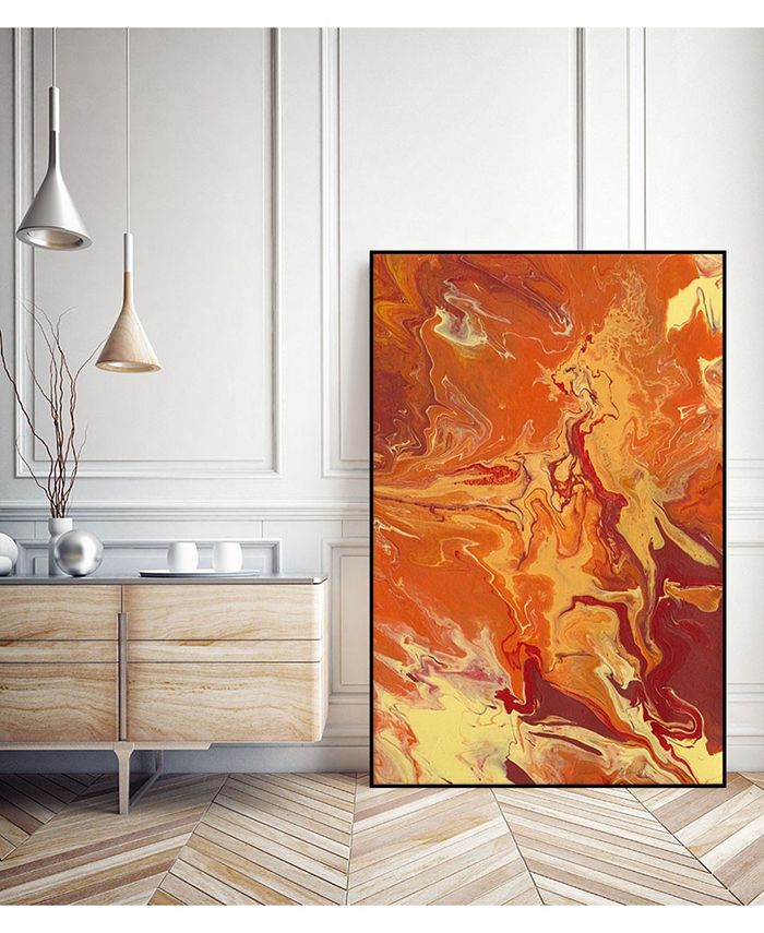 Giant Art 40" x 30" Nomadic Blaze III Art Block Framed Canvas Macy's