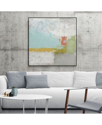 30" x 30" Coastal Quadrant II Art Block Framed Canvas