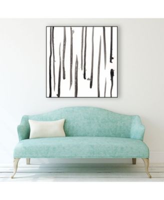 Giant Art 20" x 20" Monochrome Gestures IX Art Block Framed Canvas