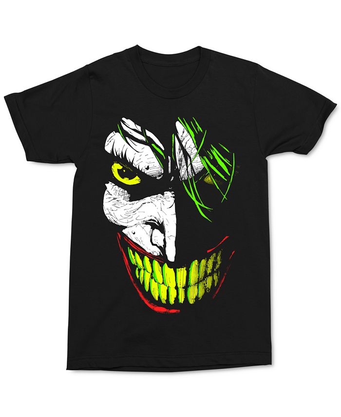 Changes Neon Joker Face Men's Graphic T-Shirt - Macy's