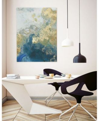 20" x 16" Ocean Splash II Museum Mounted Canvas Print