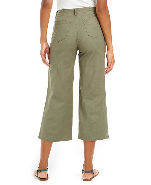 Style & Co Wide-Leg Cropped Pants, Created for Macy's & Reviews - Pants ...
