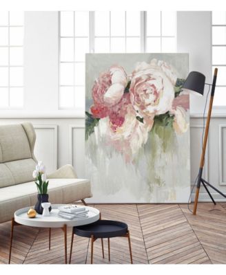 40" x 30" Peonies Museum Mounted Canvas Print