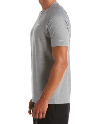 Men's Big & Tall Hydroguard Moisture-Wicking Heather Rash Guard