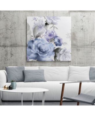 20" x 20" Light Floral I Museum Mounted Canvas Print