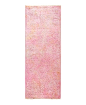 Adorn Hand Woven Rugs Closeout!  One Of A Kind Ooak1737 Rose 3'2" X 8'3" Runner Rug In Pink