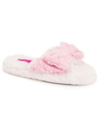 women's open toe scuff slippers