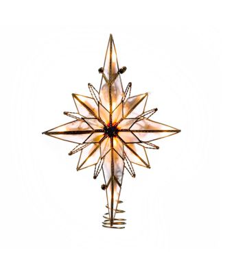 Kurt Adler - 10-Light 10.5-Inch Multi-Pointed Bethlehem Star Treetop