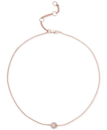 Givenchy - Necklace, Rose Gold-Tone Crystal Fireball Pendant Necklace