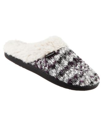 chunky knit memory foam slippers