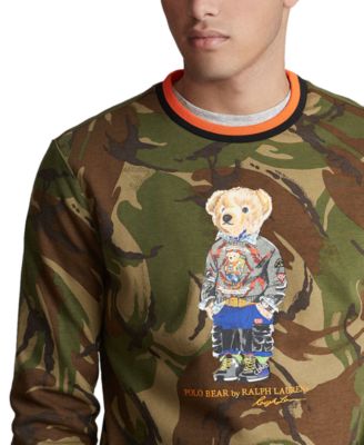 Polo Ralph Lauren Men's Double-Knit Camo Bear Sweatshirt
