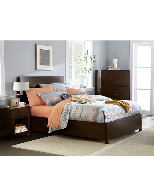 Furniture Tribeca Brown Nightstand, Created for Macy's Furniture Macy's