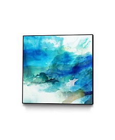 Ephemeral Blue I Art Block Framed Canvas