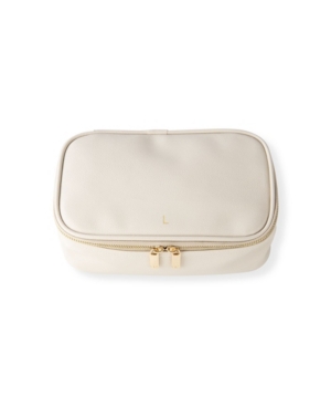 Cathy's Concepts Personalized Large Vegan Leather Travel Jewelry Case