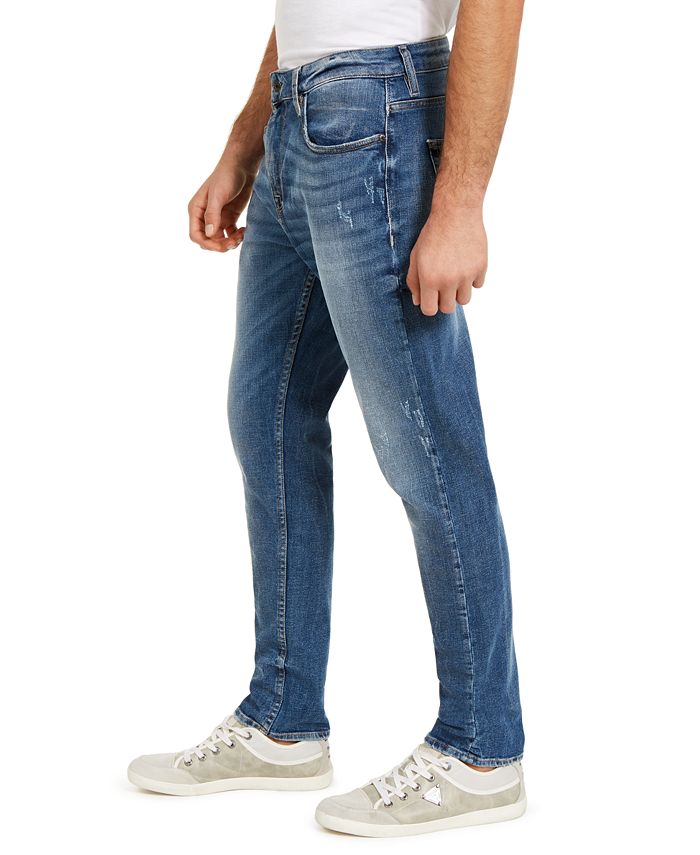 GUESS Men's Athletic Tapered Jeans Macy's