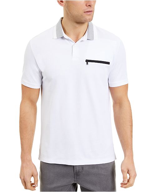 DKNY Men's RegularFit ZipPocket Polo Shirt & Reviews Polos Men