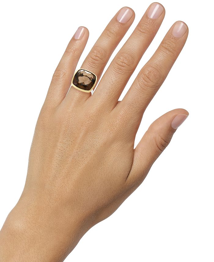 Macy's smoky quartz ring discount