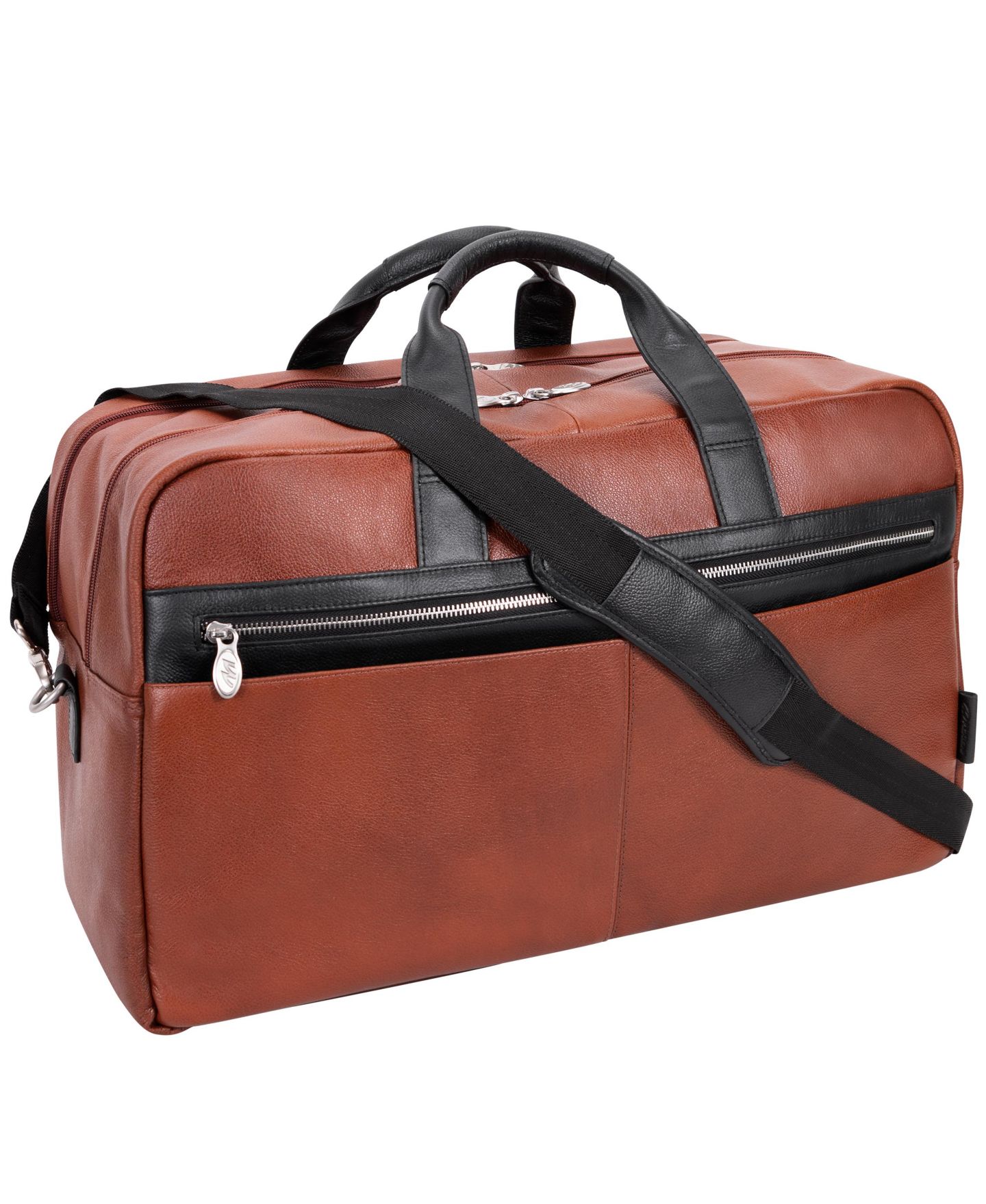 Сумка McKlein Wellington 21" Dual-Compartment Laptop Tablet Duffel, цвет: Чёрный — фото 11