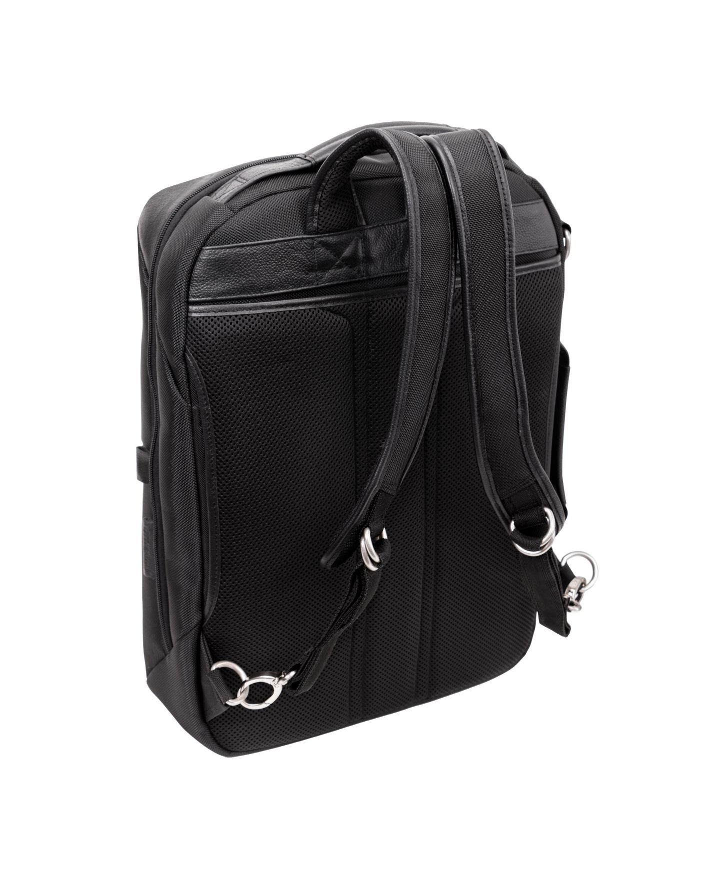 Рюкзак McKlein East Side 17" Nylon 2-In-1 Laptop Tablet Convertible Travel Cross-Body, цвет: Чёрный — фото 7