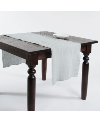 Fringed Linen Design Stone Washed Runner