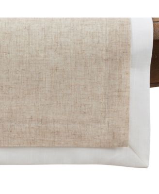 Double Layer Table Runner with Thick Border Design