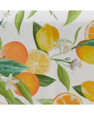 Table Runner with Lemon Orange Print
