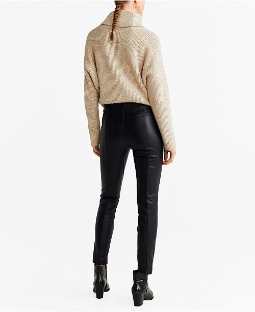MANGO Faux Leather Pants & Reviews Women Macy's