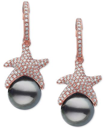 Starfish cheap pearl earrings