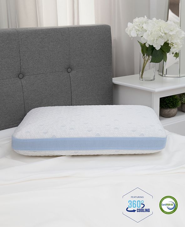 Cold Touch Gusseted GelInfused Memory Foam Pillow Oversized & Reviews Pillows
