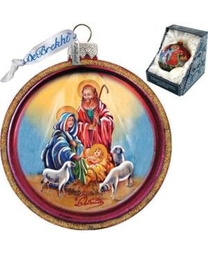 G.debrekht Mary Of Vladimir Glass Ornament In Multi