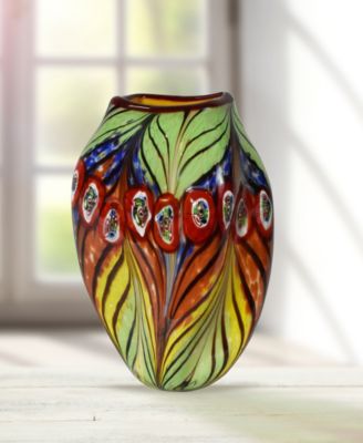 Peacock Feather Vase