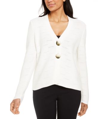 JM Collection - Two-Button Cardigan Sweater