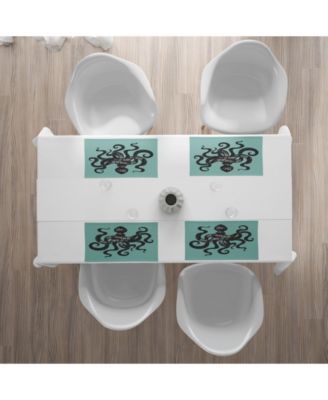 Ambesonne Octopus Place Mats, Set of 4