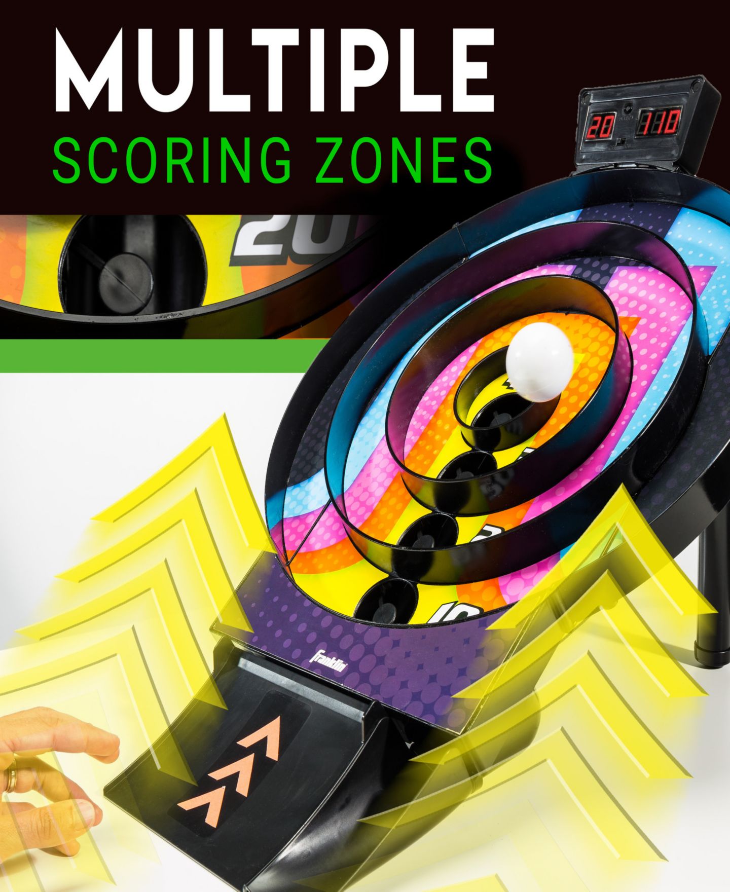 Детская игрушка Franklin Sports Whirlball® Automatic Ball Return Skeeball Game, Ages 6+ — фото 3