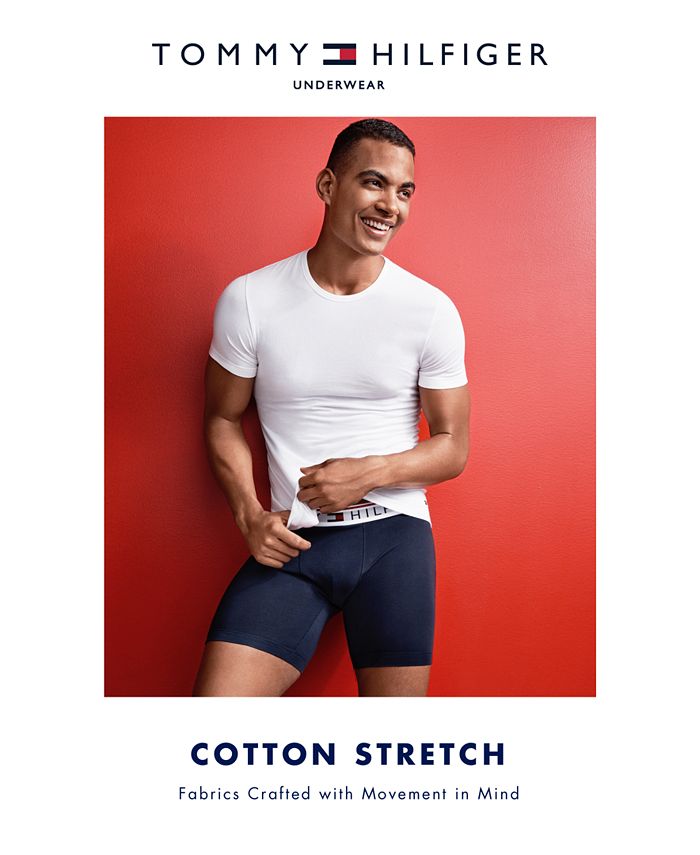 Tommy Hilfiger Men's 3-Pk. Cotton Stretch Trunks & Reviews - Underwear ...