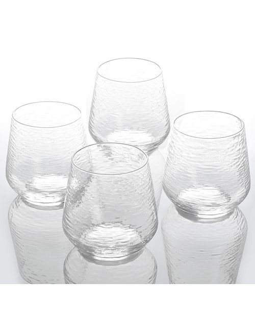 Cravings By Chrissy Teigen Set Of 4 15 Oz Double Old Fashioned Glasses Created For Macy S Reviews Glassware Dining Macy S