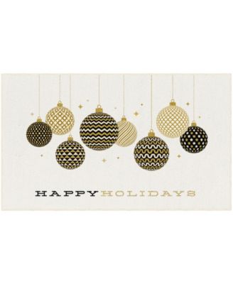 Holiday Ornaments Accent Rug, 30" x 50"