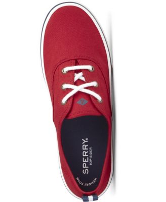 red sperrys women's