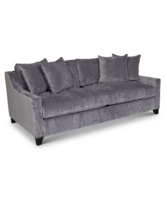 Macys velvet online sofa