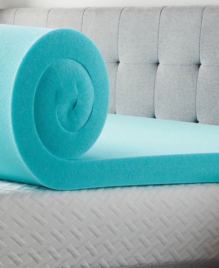 Lucid 4" Gel Foam Mattress Topper, Queen Macy's