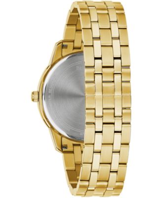 Men's Sutton Diamond-Accent Gold-Tone Stainless Steel Bracelet Watch 40mm